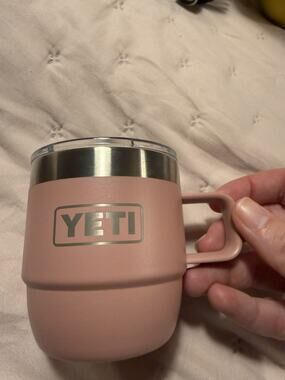Yeti Small Mug Espresso Rambler 6 Oz Stackable Rose Dark Pink Dusty With Lid